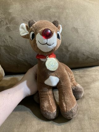 Official 50th Anniversary Rudolph The Red Nosed Reindeer 14 " Dan Dee Plush