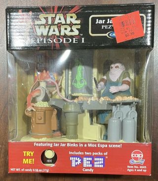 Pez Star Wars Episode 1 Jar Jar Binks Candy Handler From 1999