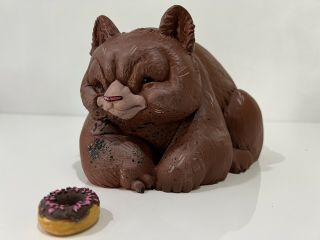 Angry Woebots Flabslab Killer Donut Brown Chocolate Le 50