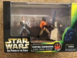 Kenner Star Wars Power Of The Force Cantina Showdown 3 Figure Set Boxed