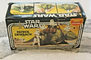Vintage Kenner Star Wars Patrol Dewback Collector Series Box Nrfb 1983