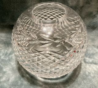 Vintage Waterford Lead Crystal Cut Glass Rose Bowl “glandore” Pattern