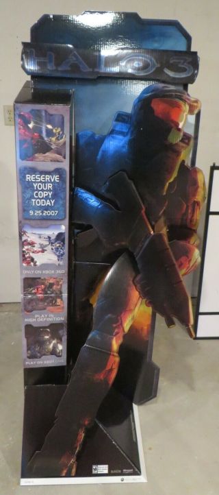 Halo 3 Master Chief Standee Promo Game Store Display Bungie Microsoft Xbox