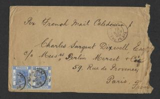 China 1898 British Post Office In Shanghai Cover To Paris Via Hong Kong 1