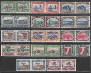 South West Africa 1931 King George V Pairs Set Sg74 - 87 Cat £225
