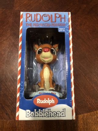 Rudolph The Red - Nosed Reindeer Bobblehead Toysite Collector Series - 2002 Nib