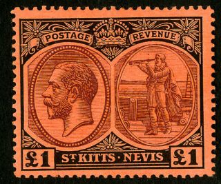 St Kitts Stamps 36 Mnh Vf Rare Scott Value $550.  00