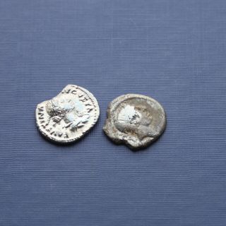 2 Silver Roman Coins Good Research Coins