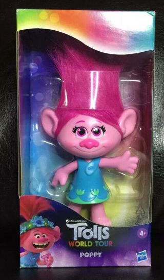 Trolls World Tour - Poppy Doll 10 " Figure - Dreamworks Hasbro Toy - Ages 4,