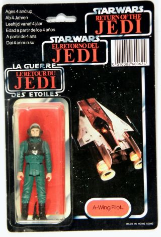 Kenner Star Wars Tri - Logo Return Of The Jedi Power Of The Force A - Wing Pilot