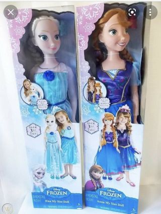Disney Frozen Anna & Elsa 1st Edition My Size Dolls 2014 - Both Brand