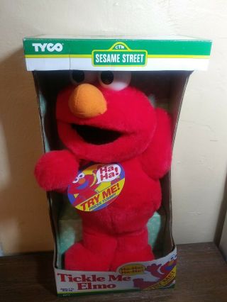 Vtg 1996 Tyco Sesame Street " Tickle Me Elmo " Doll