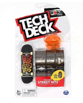 Tech Deck Street Hits Hot Garbage Obstacle,  Flip Fingerboard Skateboard World