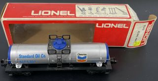 Lionel 6 - 9153 Chevron Single Dome Tank Car Ln/box