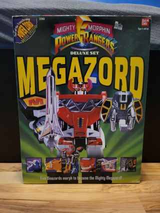 1993 Mighty Morphin Power Rangers Deluxe Set Megazord -