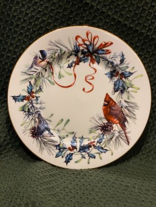 Lenox Winter Greetings By Catherine Mcclung 8 1/8” Salad Plates Set Of 10