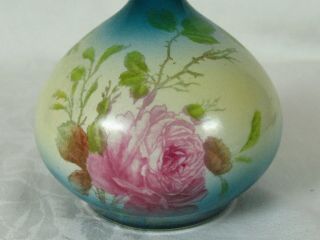 Royal Bonn Antique Franz Anton Mehlem Earthenware Iris Vase Factory 1888 - 1920 3