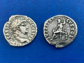 Denarius Of Nero Jupiter Reverse Coin - Rome Ad 65 - 66 Modern Strike