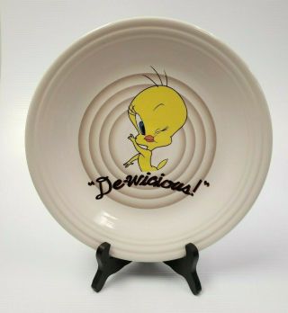 Fiesta Looney Tunes Tweety Bird 10 1/2 " Dinner Plate De - Wicious Warner Brothers