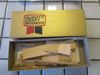 Quality Craft Models Old Wood Rail Box Car Kit Ho Scale ////