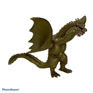 Bandai Godzilla Action Figure King Ghidorah 2014 Gold Dragon Monster 7”
