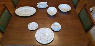 Gorgeous china mid - 20th century Pickard Floral Chintz 12 place settings 2