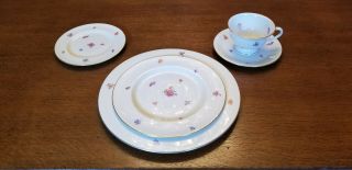 Gorgeous china mid - 20th century Pickard Floral Chintz 12 place settings 3