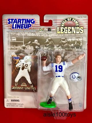Starting Lineup Nfl Johnny Unitas Baltimore Colts Hall Of Fame Legends Exclusive