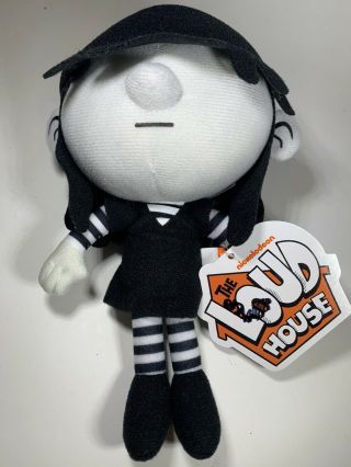 Nickelodeon Loud House Lucy 8 - Inch Plush Doll Goth Bangs Emo Pale Nwts