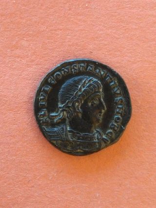 Museum Quality Constantius Ii,  As Caesar (a.  D 324 - 337),  Bronze Folles 1,  8g - 17mm