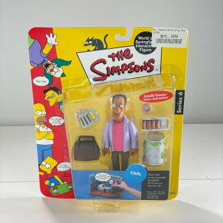 2001 The Simpsons Series 6 World Of Springfield Carl Interactive Figure
