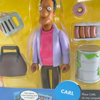 2001 The Simpsons Series 6 World of Springfield Carl Interactive Figure 2