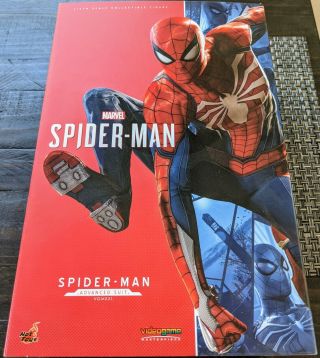 Hot Toys Vgm31 Spiderman Advanced Suit 1/6 Figure W/shipper Box Ps4