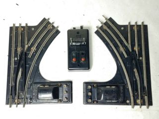 Lionel 1121 Pair Electric Remote Control O27 Gauge Right Left Switch,  Controller