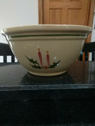 - Watt Pottery Co.  Christmas Punch Bowl.  Rare