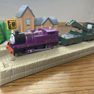 Thomas & Friends Trackmaster Ryan And Jerome Motorized Train Engine Crane Cargo