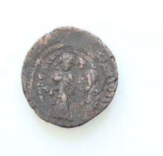Heraclius With Heraclius Constantine Ad 610 - 641.  Follis Or 40 Nummi 31mm 10,  7g.