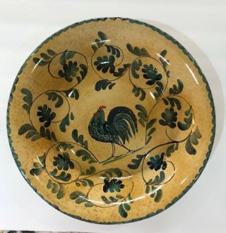 Rare Williams - Sonoma Large Bowl With Rooster 13 1/2 " Diameter