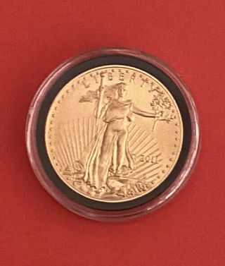 2011 Us $25 American Eagle (1/2 Ounce) Gold Coin Walking Liberty