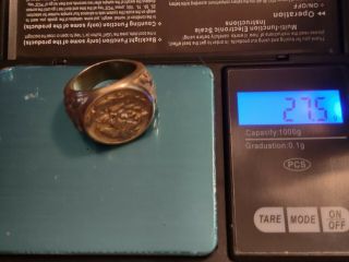 Gold Ring.  27.  5 Grams Scrap Or Not 18k