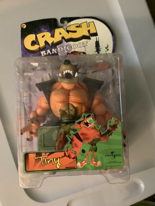 1998 Crash Bandicoot Tiny Action Figure In Package