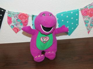 Lyon Barney Dinosaur I Love You Singing Sings Tv Show Plush Doll Toy 9 " 2013