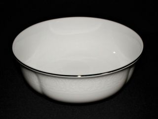 Lenox Hannah Platinum Fine Bone China Round Vegetable Bowl,  Dishwasher Safe