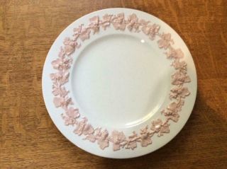 Wedgwood Embossed Queensware Pink On Cream Smooth Edge 10 3/4” Service Plate