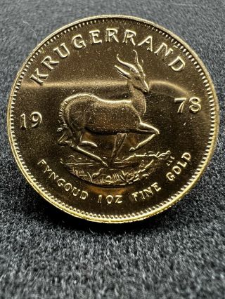 1 Oz South African Krugerrand Gold Coin 1978
