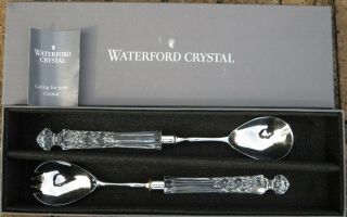 Waterford Crystal Lismore Salad Serving Set Spoon & Fork