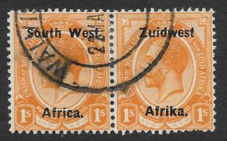 South West Africa 1923 - 26 1/ - Orange - Yellow Sg 22 (fine)