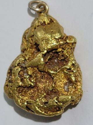 Natural Gold Nugget 31.  67 Gram 1 Oz Alaska Gold Pendant Jewelry