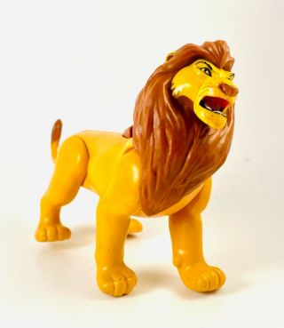 Vintage 1990s Disney The Lion King Fighting Mufasa Action Figure Toy