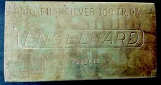 100 Oz Engelhard Silver Bar